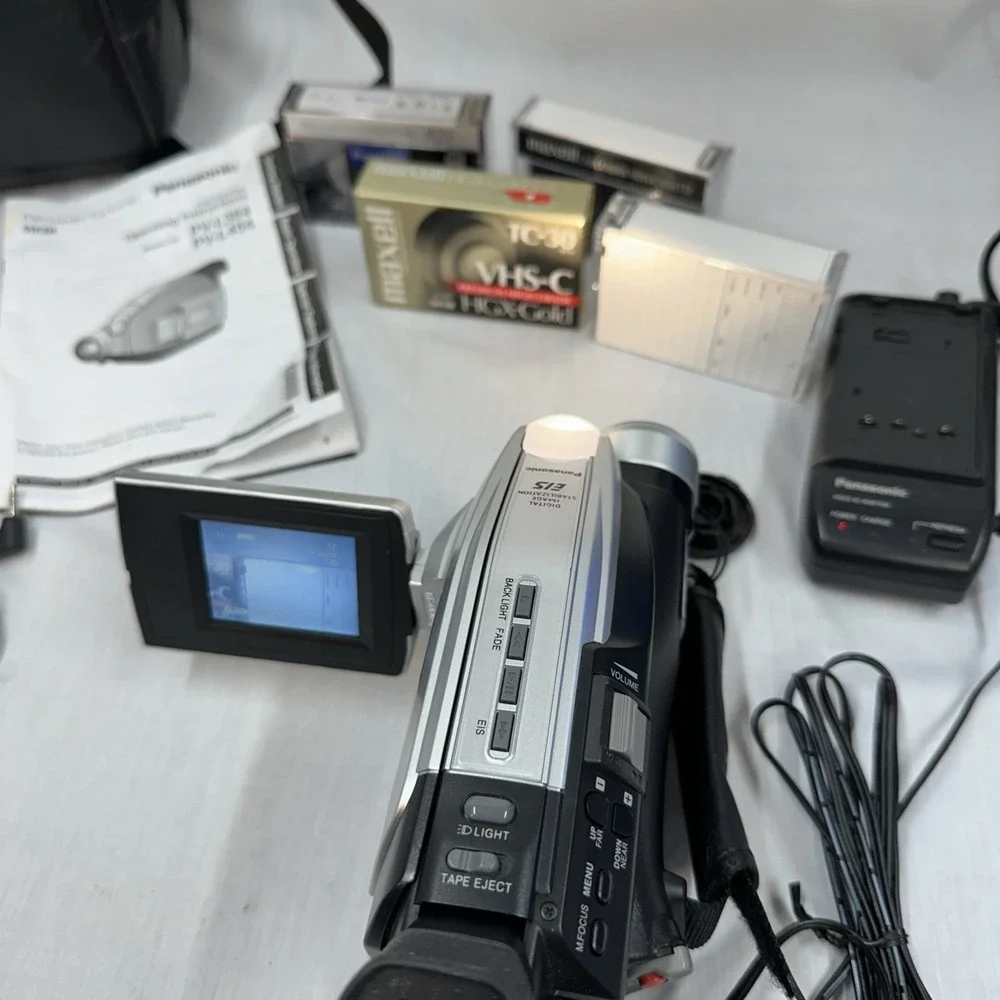 Panasonic PV-L354D VHS-C Camcorder silver EXCELLENT condition (tested) Needs Bat